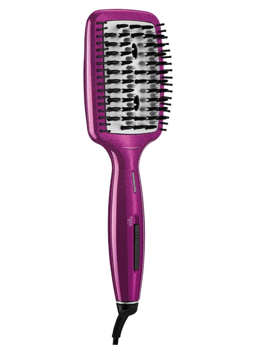 InfinitiPRO By Conair Diamond Ceramic Hot Straightening Paddle Brush Pink